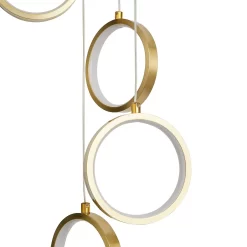 Lenox LED 5 Ring Cluster Pendant Ceiling Light - Brass -Lighting Promotion Store 13529591 1074945397204217