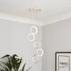 Lenox LED 5 Ring Cluster Pendant Ceiling Light - Chrome -Lighting Promotion Store 13529592 8725008896681957