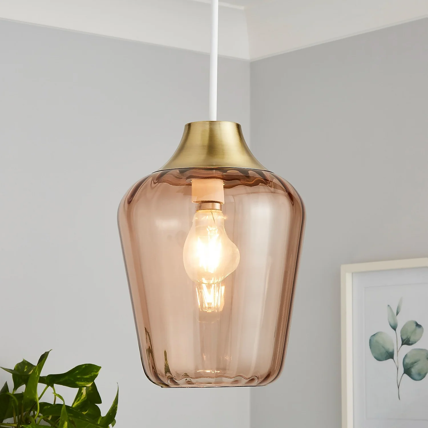 Adore Glass Easy Fit Shade - Amber 2 Adore Glass Easy Fit Shade - Amber