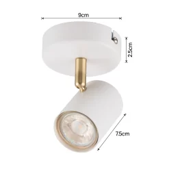 Thorpe Single Spotlight - White -Lighting Promotion Store 13625532 8894928056357098