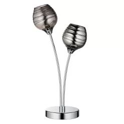 Marple Table Lamp - Chrome & Smoke -Lighting Promotion Store 13645373 7704956789274884