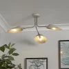 Laila 3 Light Semi-Flush Ceiling Light - Stone -Lighting Promotion Store 13661907 4724976242594683