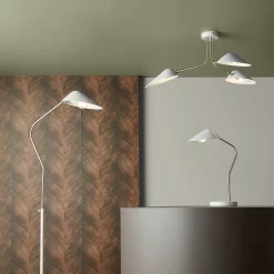 Laila 3 Light Semi-Flush Ceiling Light - Stone -Lighting Promotion Store 13661907 7325009396697543