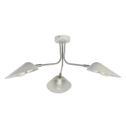 Laila 3 Light Semi-Flush Ceiling Light - Stone -Lighting Promotion Store 13661907 7684976242731630