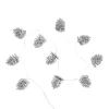 10 Silver Glitter Pinecone Christmas String Light (Battery Operated) -Lighting Promotion Store 13698356 7734984583859054