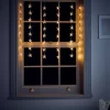48 Acrylic Star LED Christmas Window Curtain Lights - Warm White