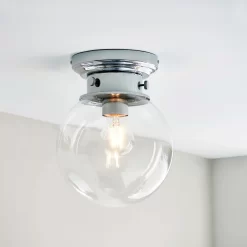 Cheswick Bathroom Flush Light - Chrome