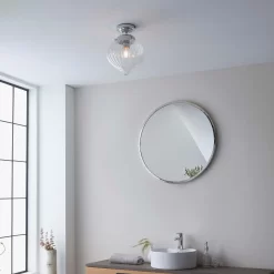 Cheston Bathroom Flush Light - Chrome -Lighting Promotion Store 13794228 8824957104307545