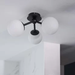 Pulsa Bathroom Semi Flush Light - 3lt Black 11 Pulsa Bathroom Semi Flush Light - 3lt Black -Lighting Promotion Store 13794229 7494957105421190