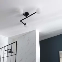 Hawkhill Bathroom Semi Flush Light - 3lt Black 13 Hawkhill Bathroom Semi Flush Light - 3lt Black -Lighting Promotion Store 13794230 5924957104688203