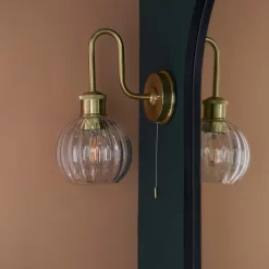 Setley Bathroom Wall Light - Brass -Lighting Promotion Store 13794238 1884957104100623