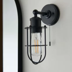 Portmore Bathroom Wall Light - Black -Lighting Promotion Store 13794239 1414957105370088