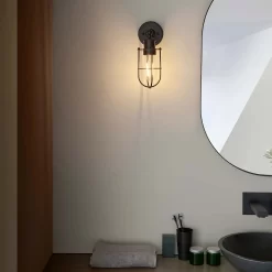 Portmore Bathroom Wall Light - Black -Lighting Promotion Store 13794239 1724957105573470
