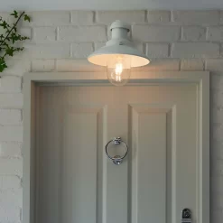 Hereford Outdoor Wall Light - White -Lighting Promotion Store 13794244 1004957104432615