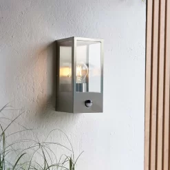 Oxford PIR Outdoor Wall Light - Stainless Steel -Lighting Promotion Store 13794245 1064957105638885