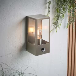 Oxford PIR Outdoor Wall Light - Stainless Steel -Lighting Promotion Store 13794245 1244957105406601