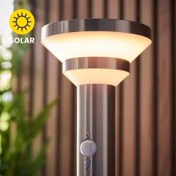 Halton 80cm Photocell & PIR Solar Outdoor Floor Light - Stainless Steel 15 Halton 80cm Photocell & PIR Solar Outdoor Floor Light - Stainless Steel -Lighting Promotion Store 13794247 1994957104299049