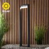 Dannah 80cm Photocell & PIR Solar Outdoor Floor Light - Black -Lighting Promotion Store 13794250 1264957104539292