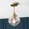 Addington Semi Flush Light - Brass