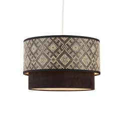 Harper Two Tier Easy-Fit Light Shade - Black