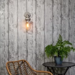 Kew Curved Arm E27 Outdoor Wall Light - Dove Grey -Lighting Promotion Store 13924364 7564980109266192