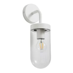 Kew Curved Arm E27 Outdoor Wall Light - Ivory -Lighting Promotion Store 13924366 6654980108520254