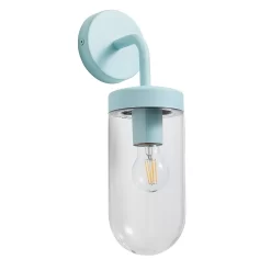 Kew Curved Arm E27 Outdoor Wall Light - Pale Blue 9 Kew Curved Arm E27 Outdoor Wall Light - Pale Blue -Lighting Promotion Store 13924368 1814980108023538
