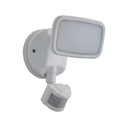 Lynn LED Outdoor Floodlight With PIR Sensor (IP65) - White -Lighting Promotion Store 13924379 1484980108747339