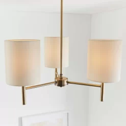Kari 3 Light Semi Flush Ceiling Light - Brass -Lighting Promotion Store 13938479 6714981960523205