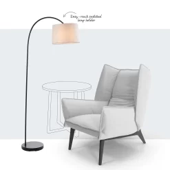 Morten Floor Lamp - Black 16 Morten Floor Lamp - Black -Lighting Promotion Store 13938482 1394981961146512