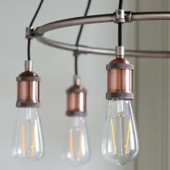 Henrik 6 Light Pendant Light - Pewter -Lighting Promotion Store 13938489 6024981961047983