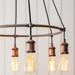 Henrik 6 Light Pendant Light - Pewter -Lighting Promotion Store 13938489 8944981960968672