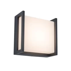 Lutec Qubo LED Square Outdoor Wall Light - Anthracite -Lighting Promotion Store 13950210 6574993052243550