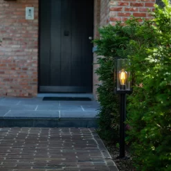 Lutec Flair E27 Outdoor Bollard Light - Black -Lighting Promotion Store 13950211 1494993071793743