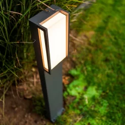 Lutec Qubo LED Outdoor Bollard Light - Anthracite -Lighting Promotion Store 13950213 1584993071774315