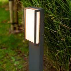 Lutec Qubo LED Outdoor Bollard Light - Anthracite -Lighting Promotion Store 13950213 1864993071817686