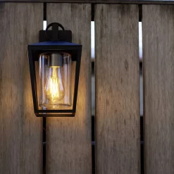 Lutec West E27 Outdoor Wall Lantern - Black -Lighting Promotion Store 13950222 1875009726229975