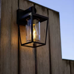 Lutec West E27 Outdoor Wall Lantern - Black -Lighting Promotion Store 13950222 9675009726165556