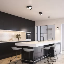 Lutec Stanos LED Indoor Ceiling Light With Lutec Connect Technology - Black - IP20 -Lighting Promotion Store 13950224 1454993071697698