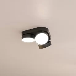 Lutec Stanos LED Indoor Ceiling Light With Lutec Connect Technology - Black - IP20