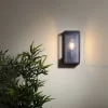 Minerva Outdoor Box Lantern Wall Light - Black -Lighting Promotion Store 13956092 2904995190212096