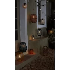 Homebase Edit Brown Rattan Solar Lantern - 31cm 13 Homebase Edit Brown Rattan Solar Lantern - 31cm -Lighting Promotion Store 13956313 1665022633937383