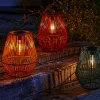Homebase Edit Solar Rope Lantern - 30cm (Assorted Colours) -Lighting Promotion Store 13956316 6275002413816267
