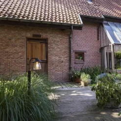 Lutec Cate E27 Outdoor Bollard Light - Black With Rust Effect -Lighting Promotion Store 13971736 5604992863237844