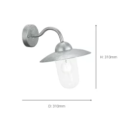 Eglo Milton Outdoor Wall Light - Stainless Steel -Lighting Promotion Store 14222374 1155020562528244