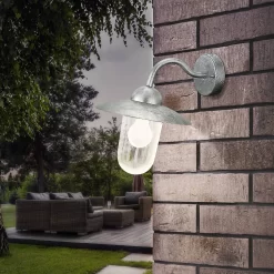 Eglo Milton Outdoor Wall Light - Stainless Steel