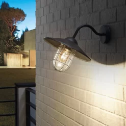 Eglo Melgoa Outdoor Wall Light - Black