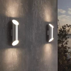 Eglo Agolada Outdoor LED Wall Light - Stainless Steel -Lighting Promotion Store 14222376 2125020562524236