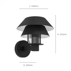 Eglo Chiappera Outdoor Wall Light -Lighting Promotion Store 14222398 8045020562789346