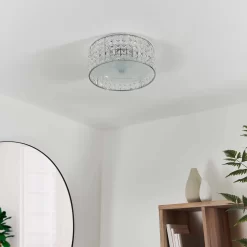 Belfont Bathroom Flush Ceiling Light - Chrome -Lighting Promotion Store 14301793 8535038438063944